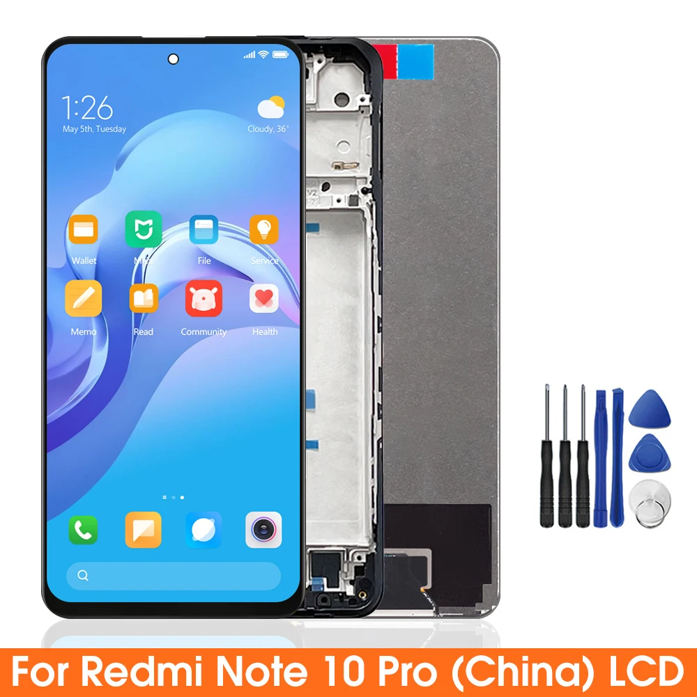 

6.6" Original Screen For Xiaomi Redmi Note 10 Pro (China) LCD Display Touch Screen Digitizers For Redmi Note10 Pro 5G Assembly