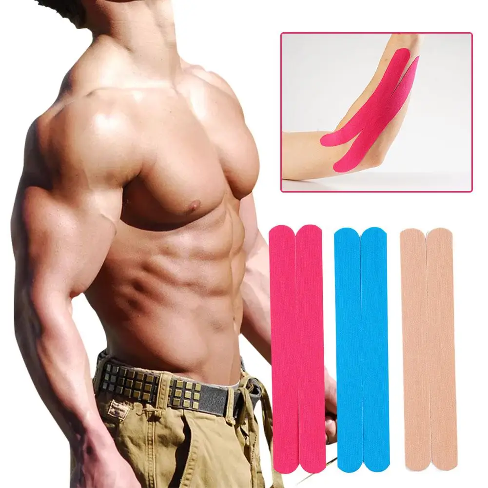 

10 Pieces Recovery Elastic Tape No Cutting Exercise Tape Protection Fitness Bandage Recovery Bandage Help Gym Muscle X Elas D7H6