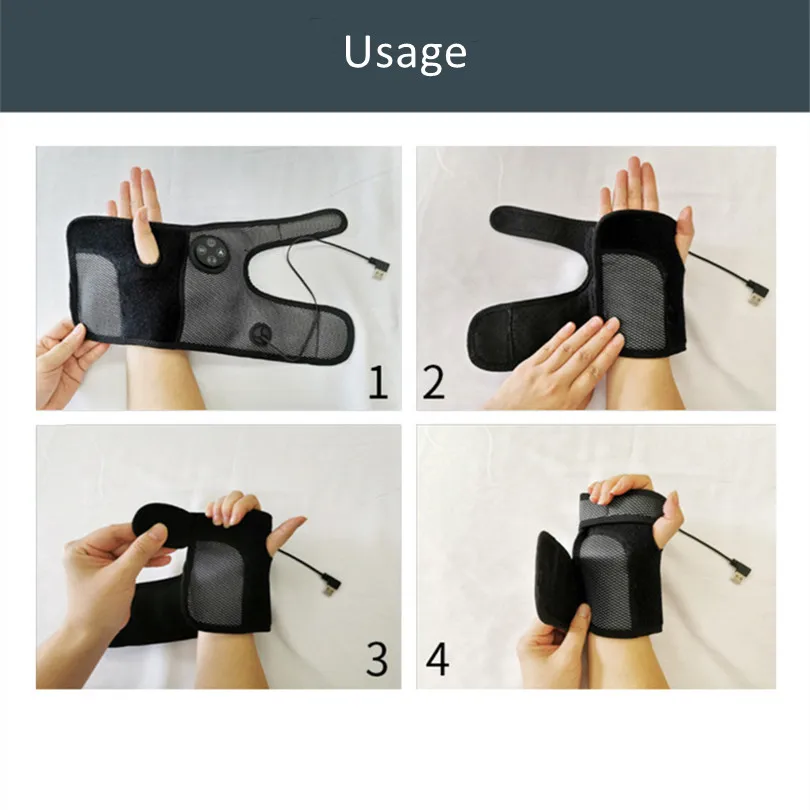 Новый обновленный умный нагреваемый вибратор давления воздуха массажер для рук