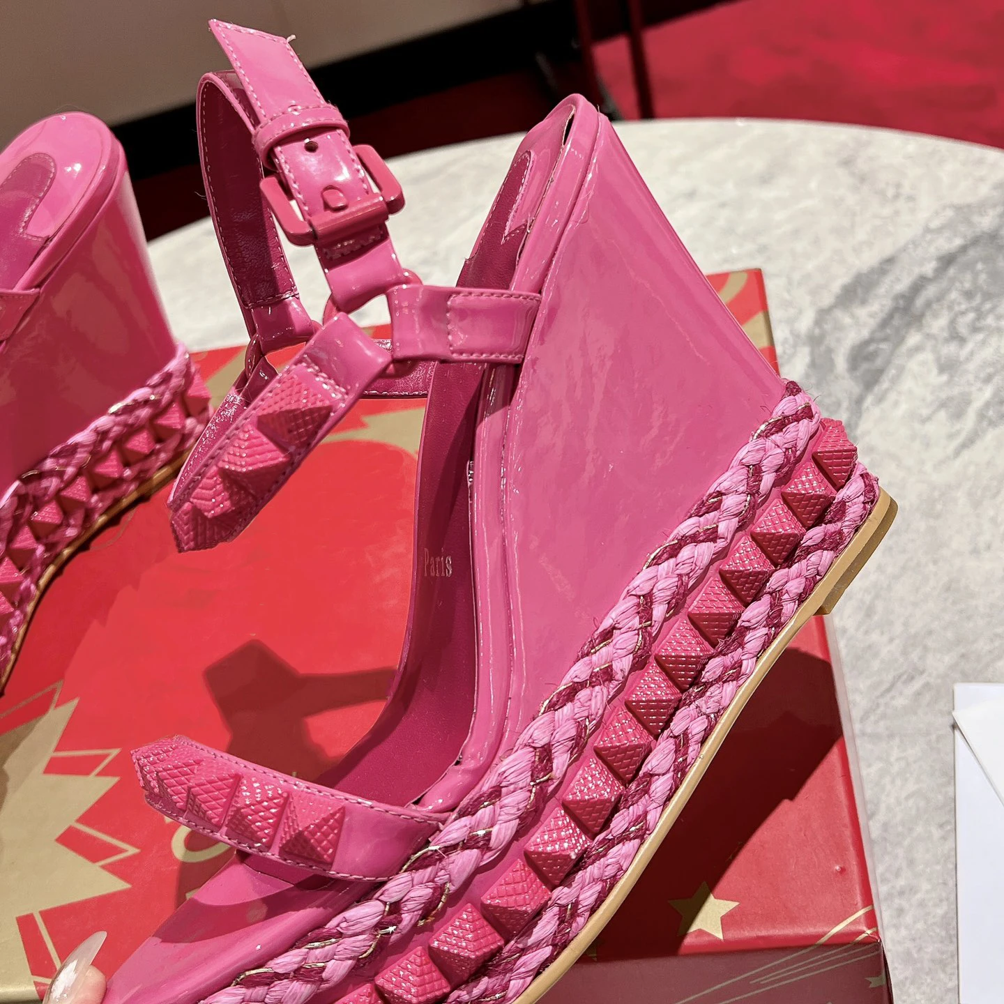 Top Quality Red Sole Womens High Heels 12cm Shoes Luxury Fashion Ladies Braided Sandals Classic Retro Designer High Heel HJ2039