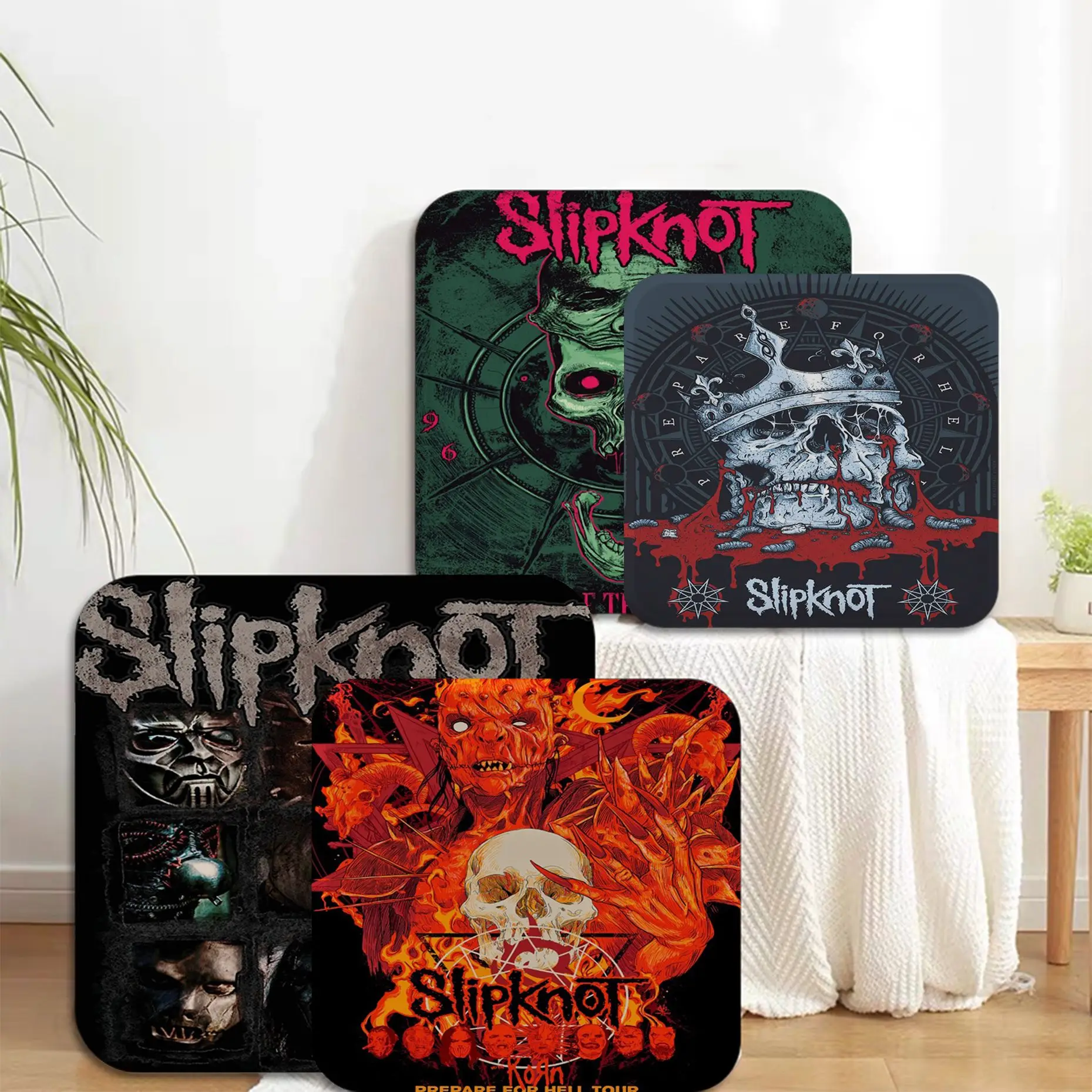 

Heavy Metal Band European Plush Cushion Home Back Cushion Soft Comfortable 50x50cm Chair Mat Pad