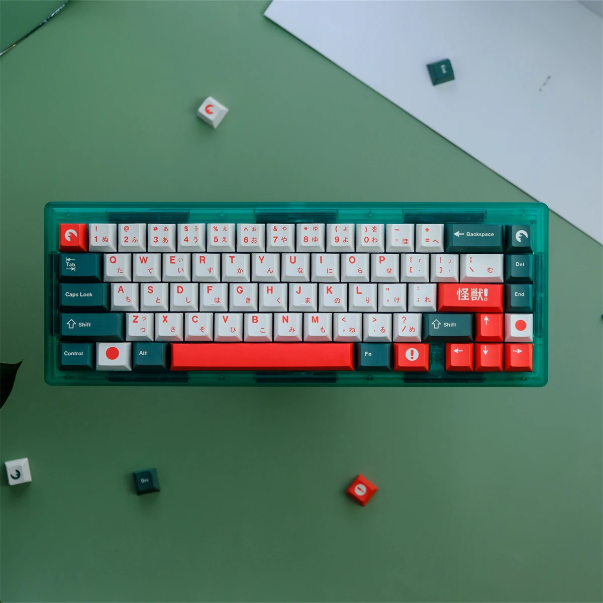 129 клавиш GMK Monsters колпачки для Cherry Profile PBT 5-сторонняя сублимационная краска