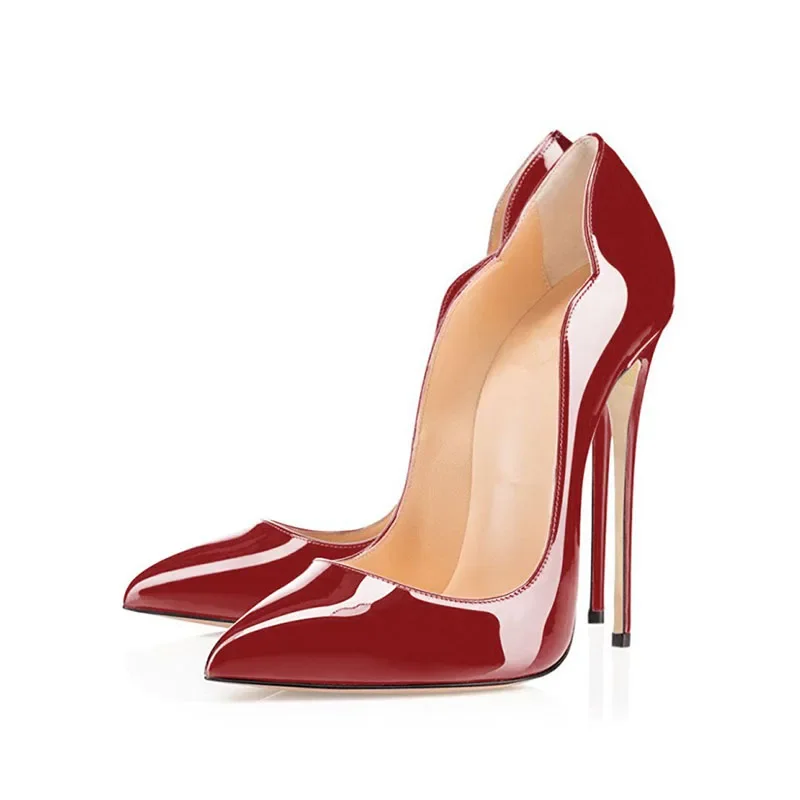 Arden Furtado/летние туфли-лодочки из лакированной кожи на тонком каблуке с острым