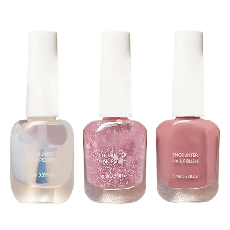 Лак для ногтей телесный Розовый Гель-лак блестящий гель на водной основе