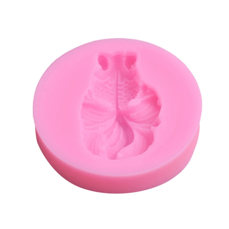 

Chocolate Candy Sugar Craft Exquisite Gold Fish Paste Mold Cake Decorating Tools Family Art Silicone Soap Mold Kitchen