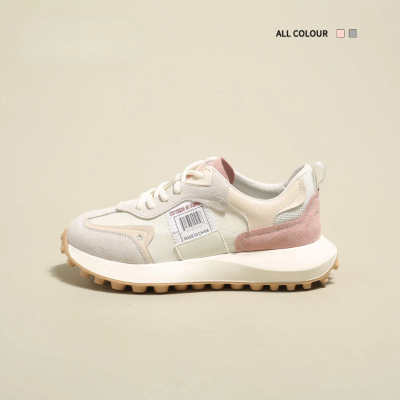 

Women's Shoes 2022 Spring and Summer New Thick-soled Forrest Shoes Casual Pink Small Waist Casual Sports Dad Shoes