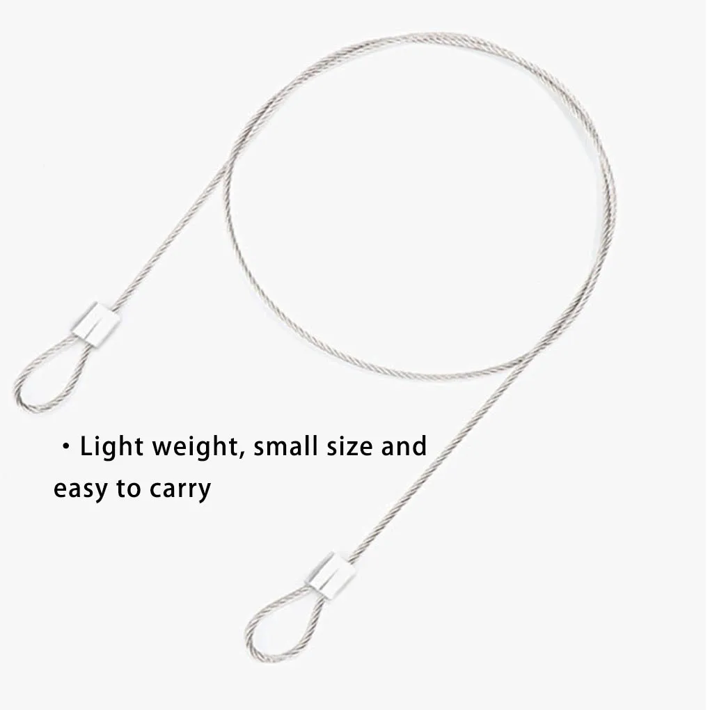 

Lanyard with Safe Buckle Anti-Lost Security Steel Wire String Sport Rope Portable Convenient Cameras Accessories