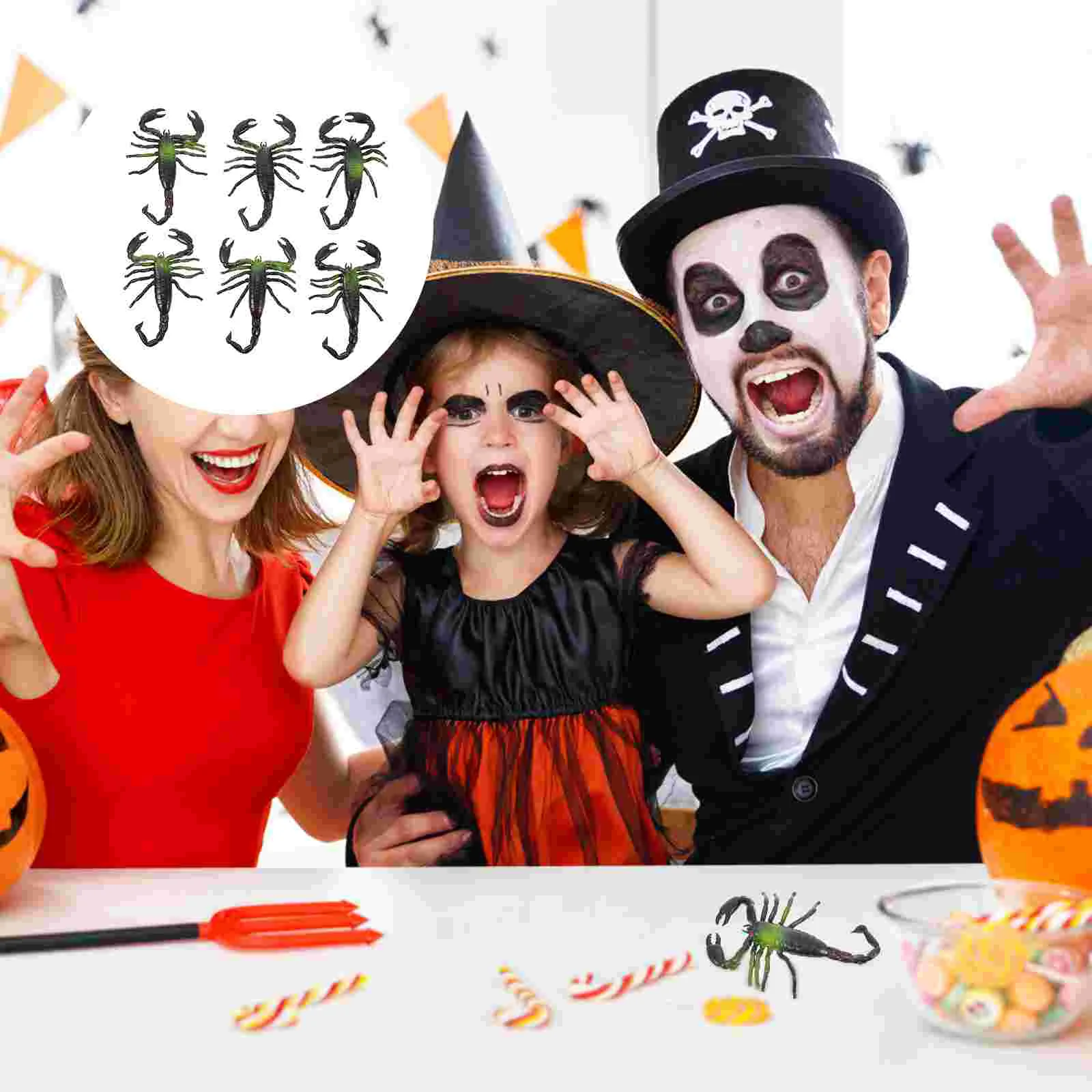 

6 шт., подставка для розыгрыша в виде скорпиона