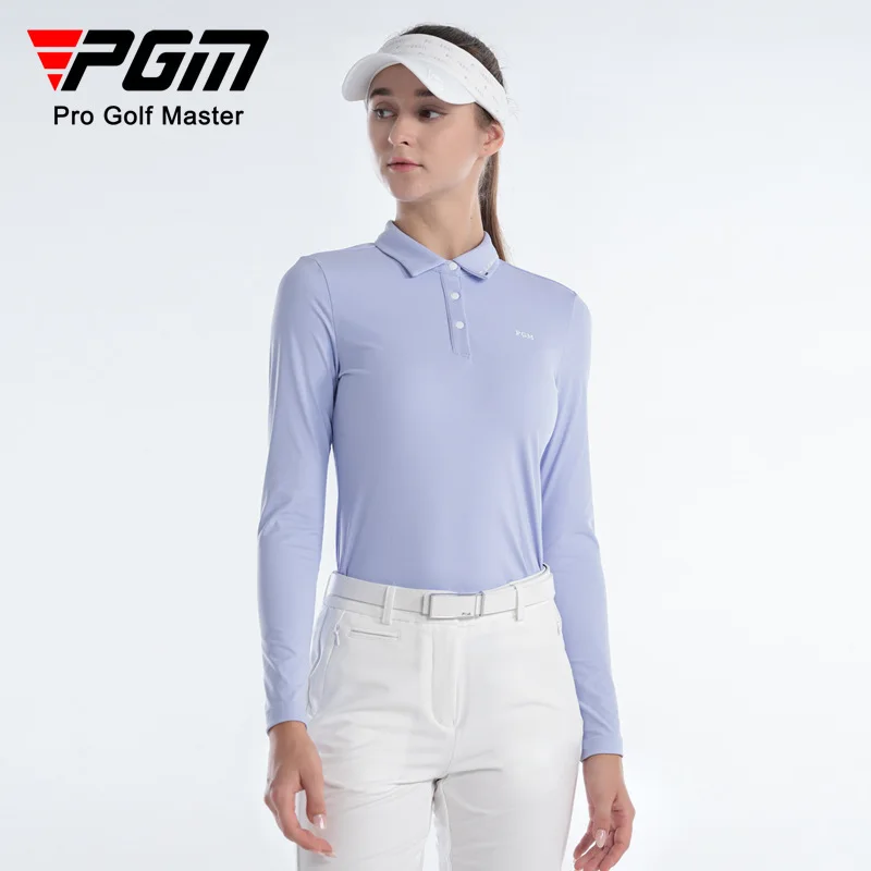 PGM гольф женская осенне-зимняя футболка с длинными рукавами одежда из эластичной