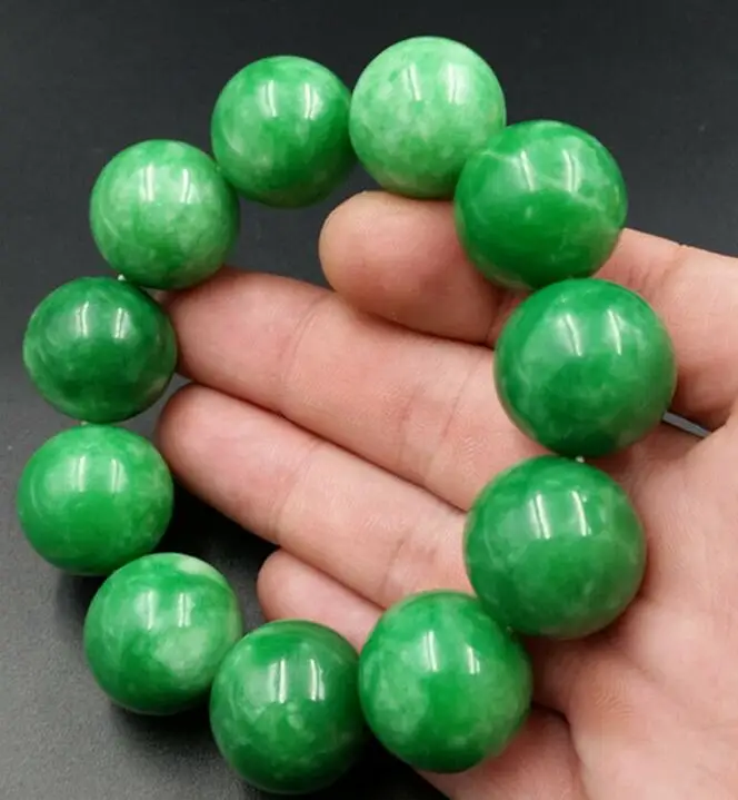 

Natural jade beads bracelet hand Elastic Bracelet A031