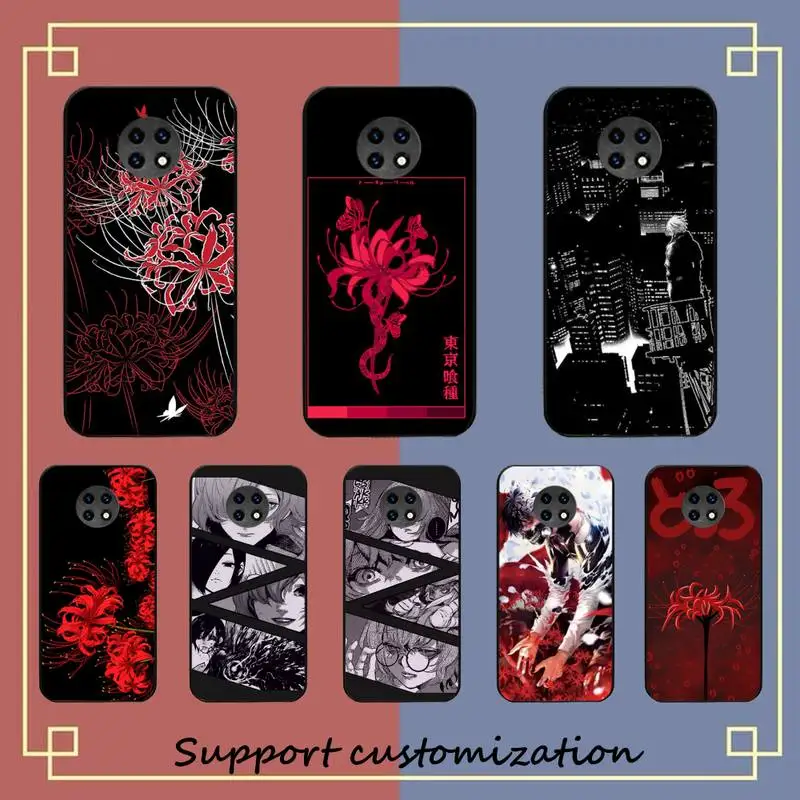 

Anime Tokyo Ghoul Flower Phone Case for Redmi 8 9 9A for Samsung J5 J6 Note9 for Huawei NOVA3E Mate20lite cover