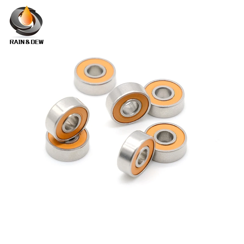 10Pcs 3x7x3 mm ABEC-7 S683 2RS CB Stainless Steel hybrid si3n4 ceramic bearing fishing reel Without Grease Fast Turning