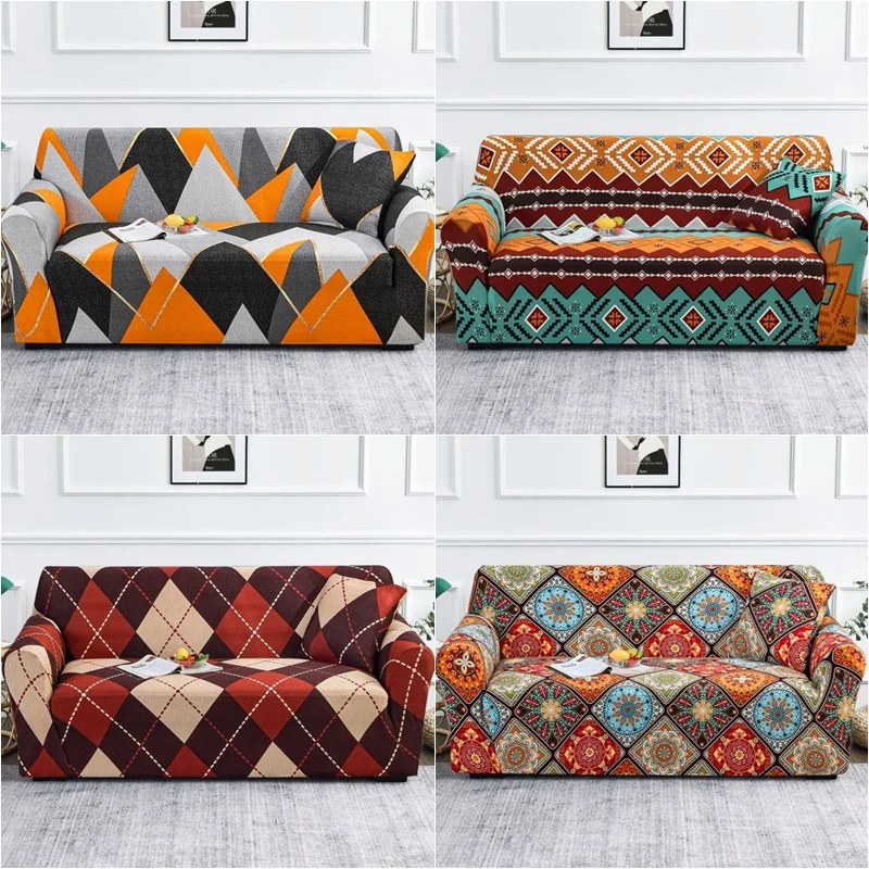 

1/2/3/4 Seat Universal Sofa Cover Spandex Elastic Sofa Cover L Shape Four Seasons Recliner Sliding Sofa Cover For Living Room