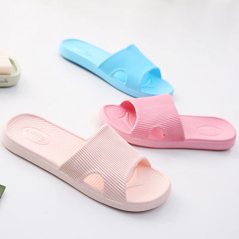 Non-Slip Slippers Men Women Indoor Home Slides Bathroom Waterproof Shoes Soft Bottom Outer Wear Sandals