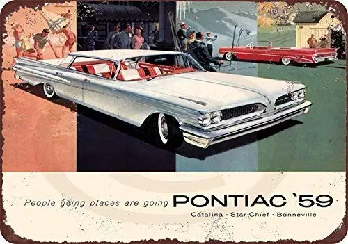 

Unique Metal Sign Decor 8x12 1959 Bonneville Wall Signs for Street Home Outdoor Decor