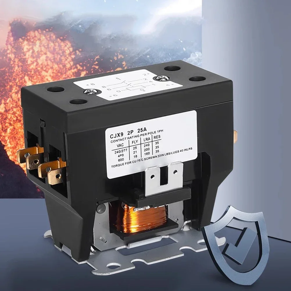 2P контактор кондиционера нормально открытая 25/32/40A 220V Катушка AC Контактор