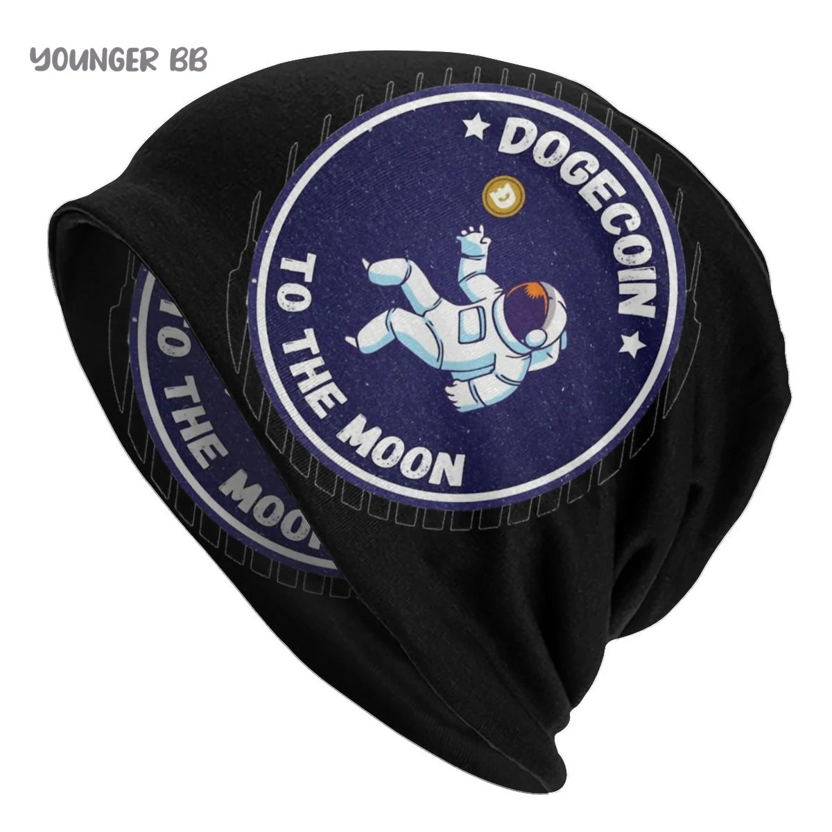 

Doge Dogecoin Skyrocketing Men Women's Beanie Hats Doge Doge Coin Knitted Hat Hip Hop Earmuff Bonnet Street Skullies Beanies