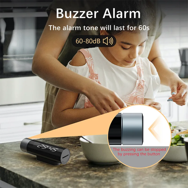 LED Counter Alarm Remind Magnetic Digital Timer Manual Electronic Countdown for Kitchen Cooking Shower Study Stopwatch |