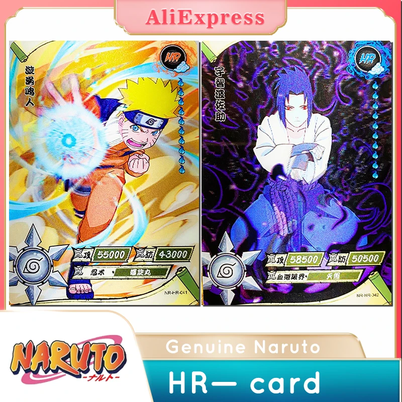 

Naruto Cards Hr-Card Anime Characters Hot Stamping Process Collectible Cards Children's Toys Christmas Birthday Gifts