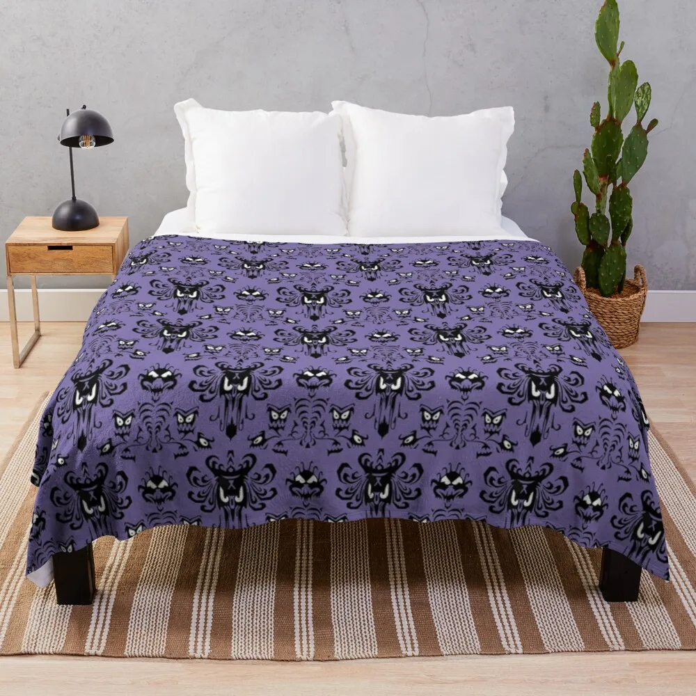 

haunted mansion wallpaper Throw Blanket Blankets For Bed Blanket For Giant Sofa