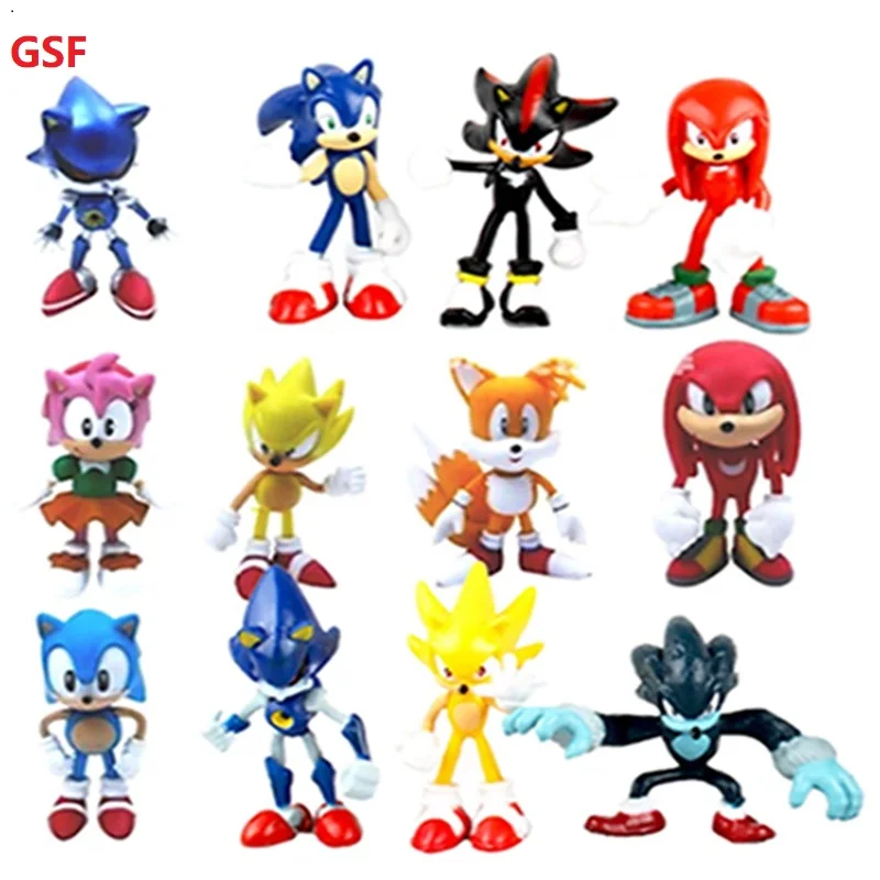 

Animated Knuckle Doll Cartoon Action Figure Collectible Doll Children's Hedgehog Toy Birthday