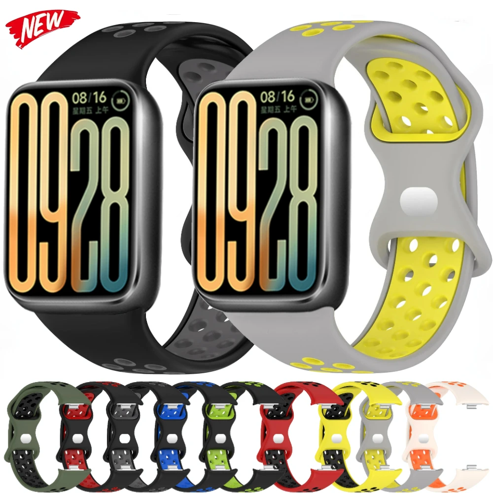 Silicone Strap for Xiaomi Mi Band 9 Pro/Mi 8 Pro Soft Replaceable Wristband Correa Redmi Watch 4 SmartWatch Accessories