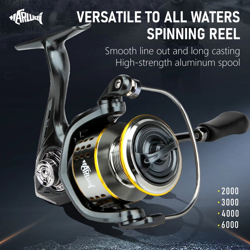 Катушка спиннинга алюминиевая для рыбалки 8 кг 5 2: 1