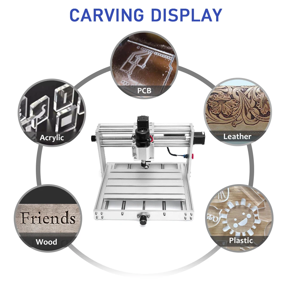 Гравировальный станок Daedalus CNC 2818 MAX фрезерный с управлением GRBL шпиндель 200 Вт