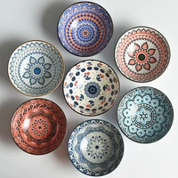 4 7 inch bowls of nordic rice bowls eating bowls underglaze colored tableware creative household soup bowls small bowls