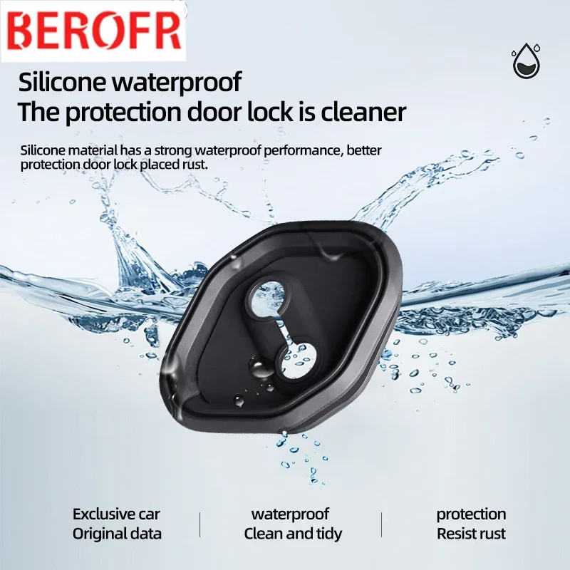 4 шт. силиконовые защитные накладки на дверной замок для Honda Mugen Accord Civic Si Odyssey