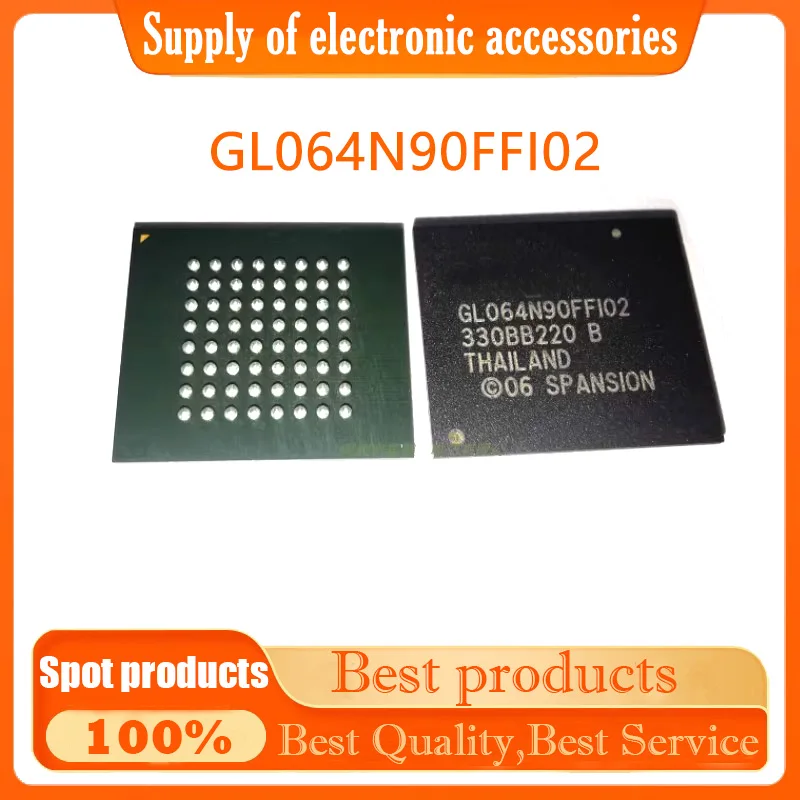 

Оригинальный GL064N90FFI02 автомобильный усилитель мощности, хост навигации, широко используемый чип BGA64 GL064N90FF102