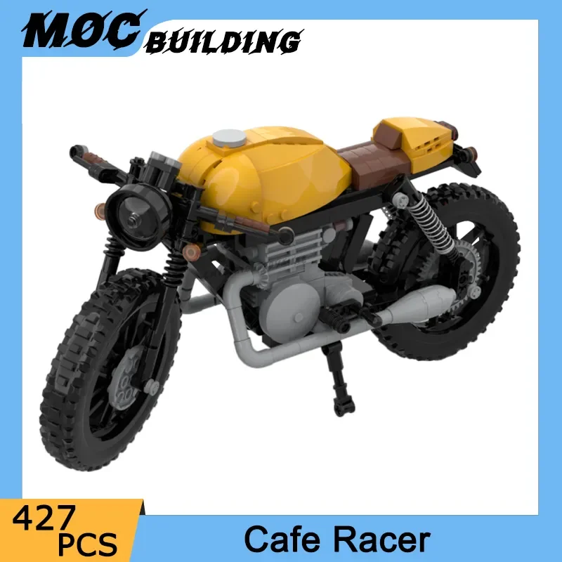 

City Classic Motorcycle Model Cafe Racer DIY Building Blocks High-Tech Ideas Motorbike Vehicles Diy Assembly Bricks Toy Boy Gift