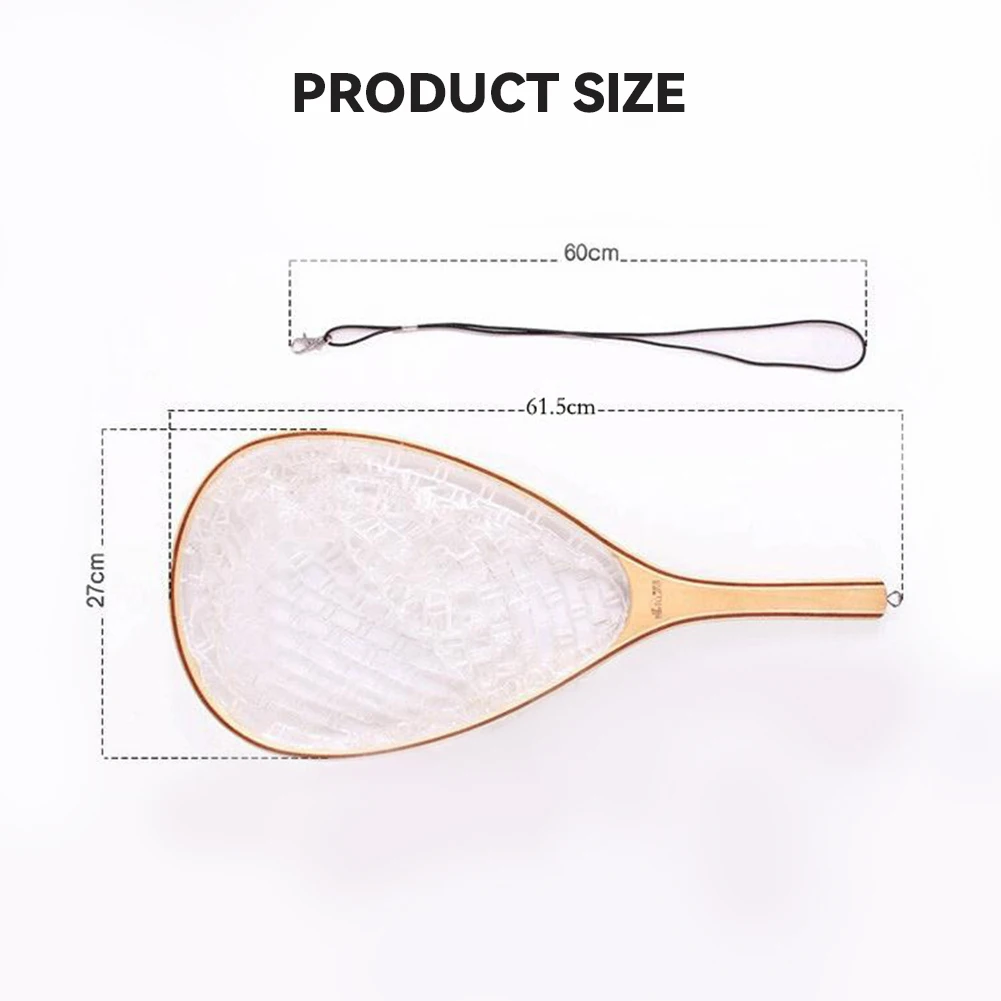 Каучуковая рыболовная сеть для ловли форели нахлыстом 24 2x106 дюйма