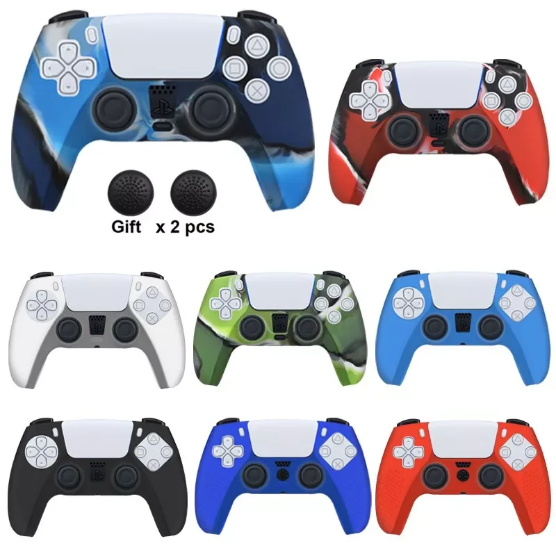 

Silicone Cover For SNY Playstation 5 Soft Rubber Case For PS5 Controller Protection Case For PS5 Accessories