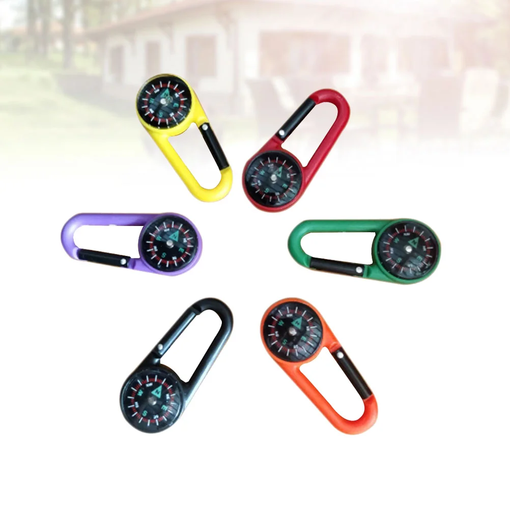 

Carabiner Compass Climbing Keychain Gear Clip Locking Key Chain Tree Bulk Hiking