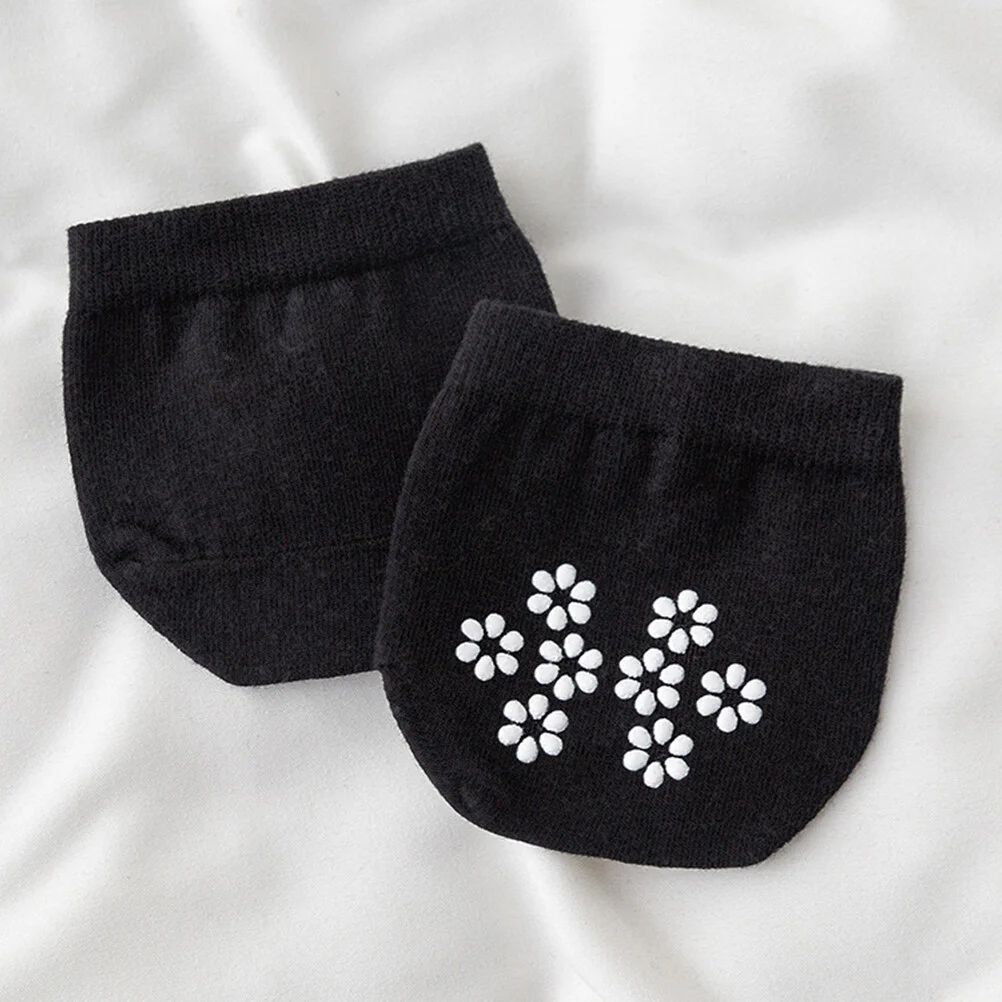 4 Pairs Jacket Non Slip Socks Women Sweat Absorbing Half Forefoot Cotton Shoes Palm Show Miss