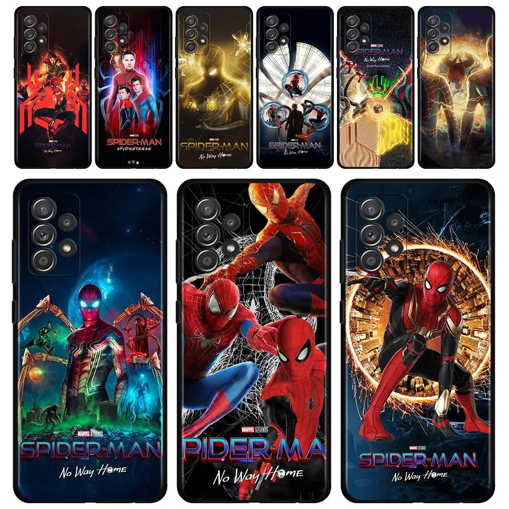 

For Samsung A12 Phone Case For GalaxyA12 A51 A13 A12 A52 A21s A71 A32 A31 A02s A72 A52s Cover Marvel Spider-Man 3 No Way Home