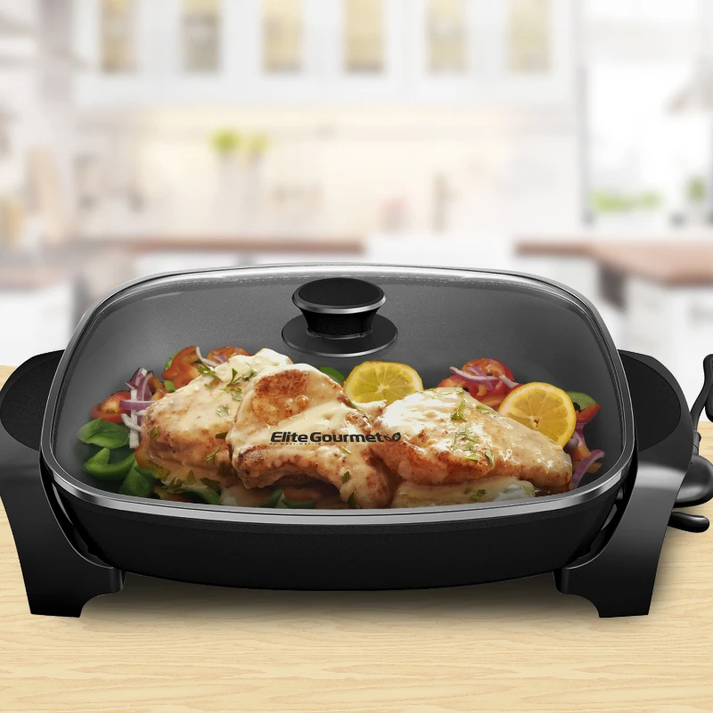 

EG-6203 10.5-Quart Jumbo Electric Skillet with Easy-Pour Spout, Black