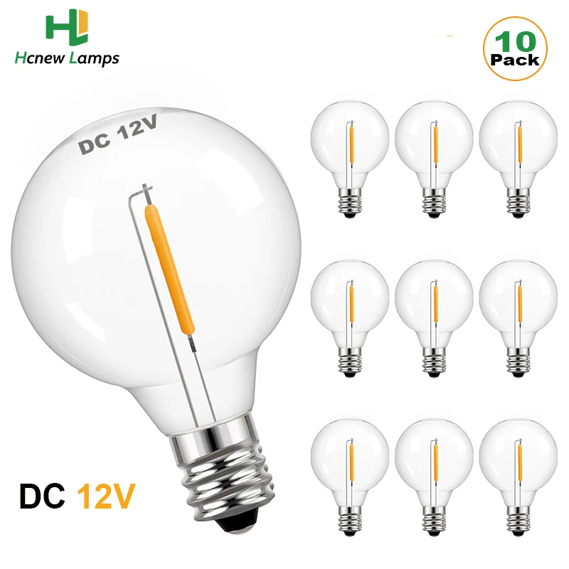 

Светодиодные лампочки Grensk G40 1Вт теплый белый DC12V