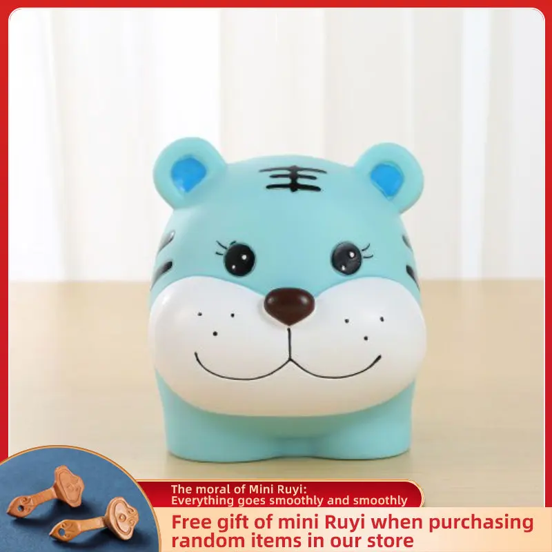 

Cartoon Cute Creative Tiger Car Ornament Micro Landscape Bonsai Decoration Desktop Creative Trinket Home Accessories Figurines