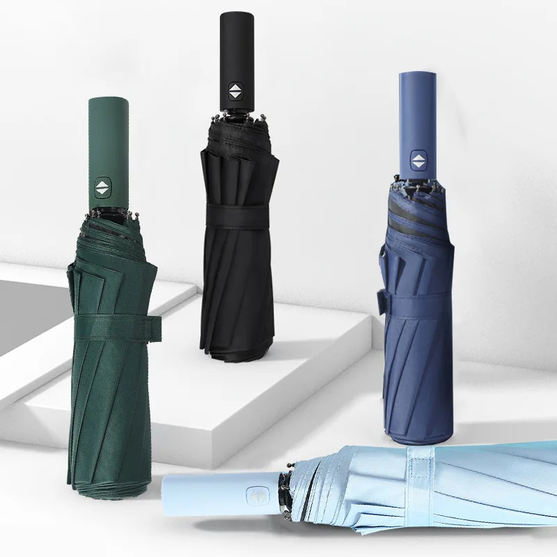 

Xiaomi Fully Automatic Folding Umbrella Black Glue Sunshade Sun Umbrella Ultraviolet Proof Umbrella 10 Ribs Windproof Umbrellas