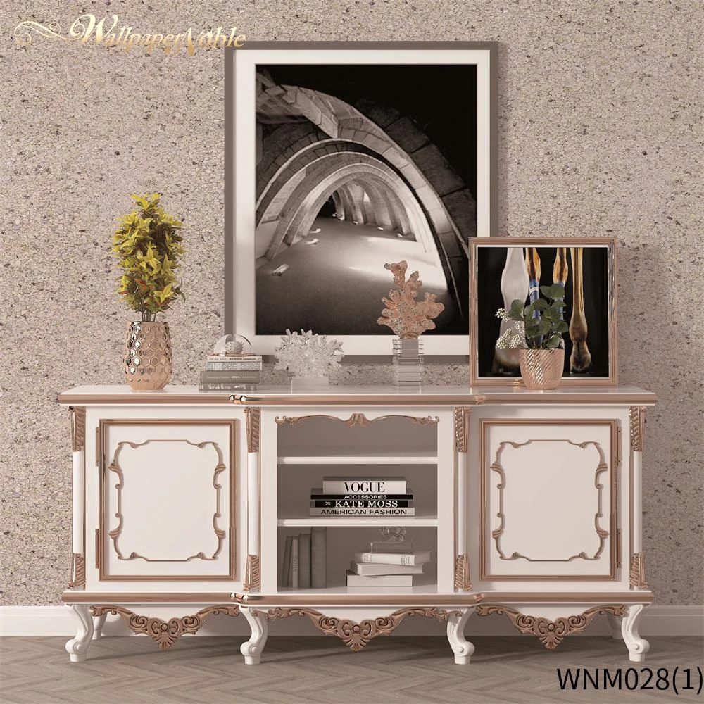 

Wallpaper Noble Vermiculite and Mica Geometric 3D Deep Embossed Modern Exhibition wallpaper for home design