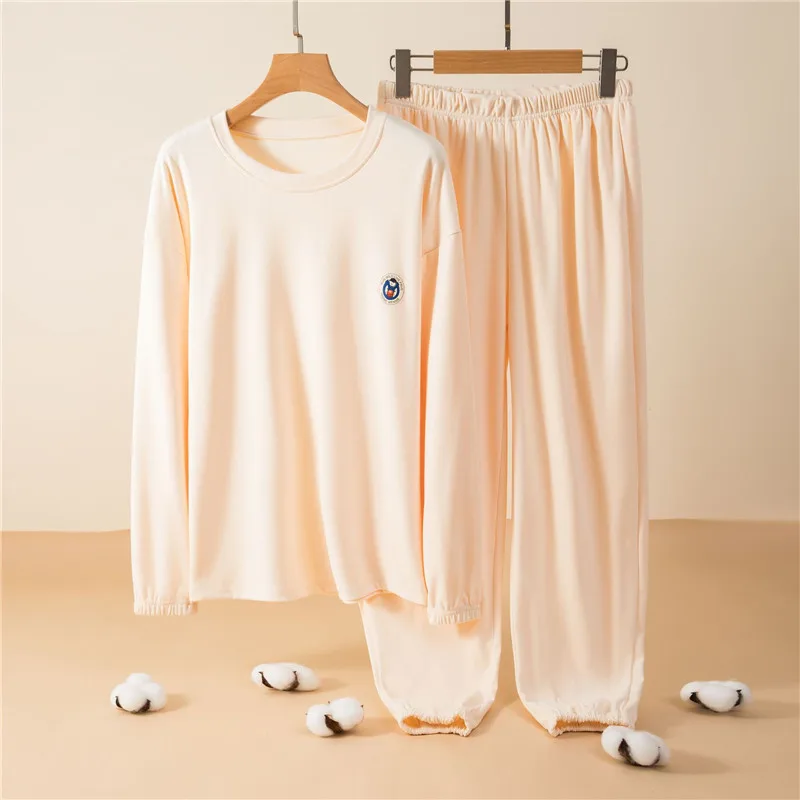 Casual Sport Style Women's Pajamas Set New Loose Thin Velvet Spring Autumn Home Clothes Long Sleeve Sleepwear Pyjamas Female