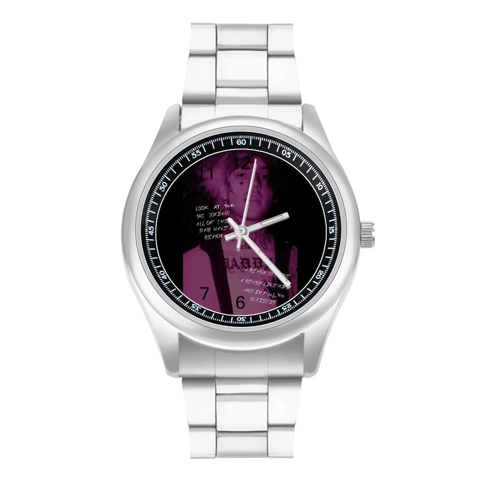 

Lil Peep Star Lyrics Signed Quartz Watch Music Photo Classic Wrist Watch Steel Wholesale Fitness Ladies Wristwatch