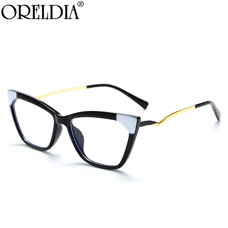 

Luxury Optical Anti-blue Eyeglasses 2022 New Women Men Cat Eye Glasses Frames Flat Glasses Men's Eyewear Can Wear Myopia Glasses