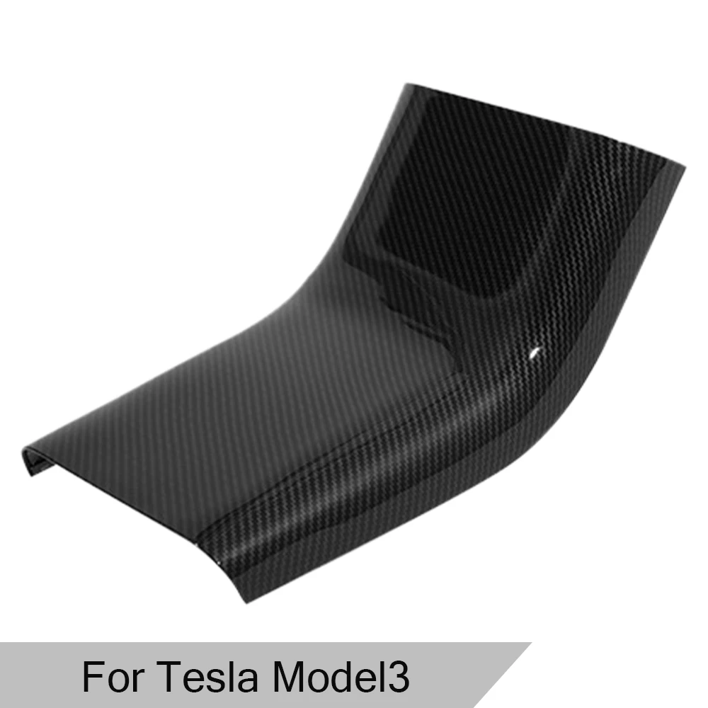 

1 Pc Carbon Fiber For Tesla Model 3 Y Interior Armrests Box Rear Seat Anti-Kick Kickproof Protection Cover Model Y Accessories