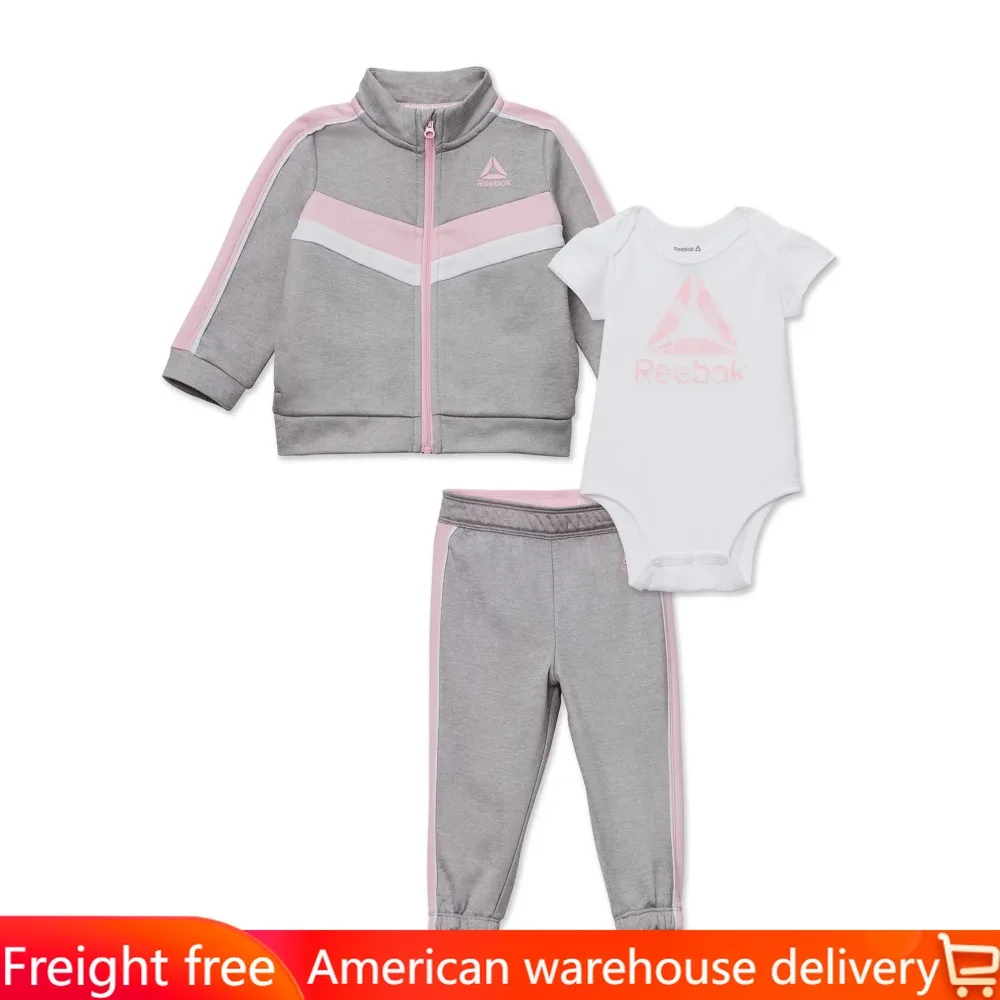 

Baby Girl's Jacket, Bodysuit and Track Pants Outfit Set, 3 Piece, Sizes 3-6 Months Freight free