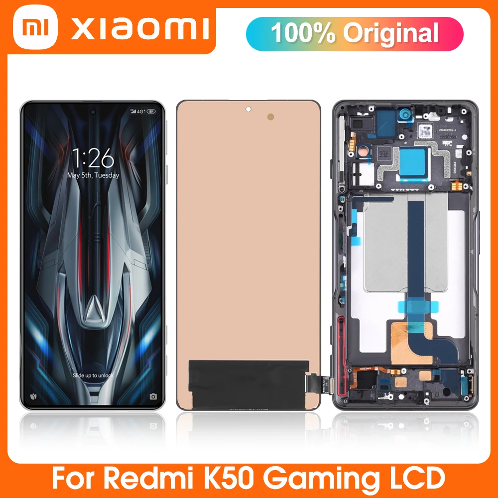 

Original For Xiaomi Redmi K50 Gaming LCD Display Touch Screen Digitizer Assembly Replacement For Redmi K50 21121210C lcd