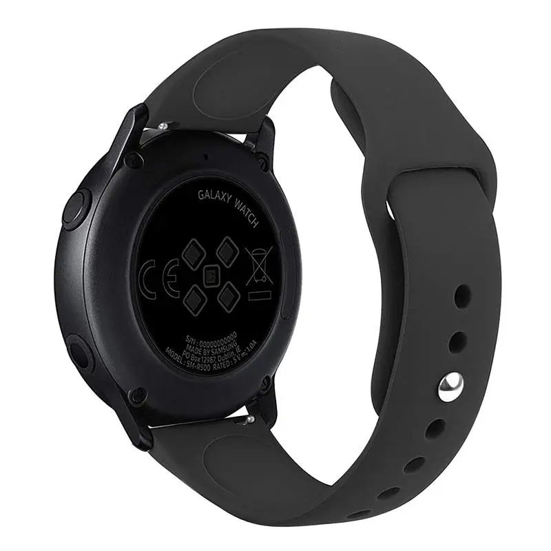 Фото Ремешок 20 мм 22 мм для Samsung Galaxy Watch 7/6/5/4/3, Huawei Watch GT5-4, Amazfit GTR4/GTS4, силиконовый браслет для Watch 4/6 Classic №3