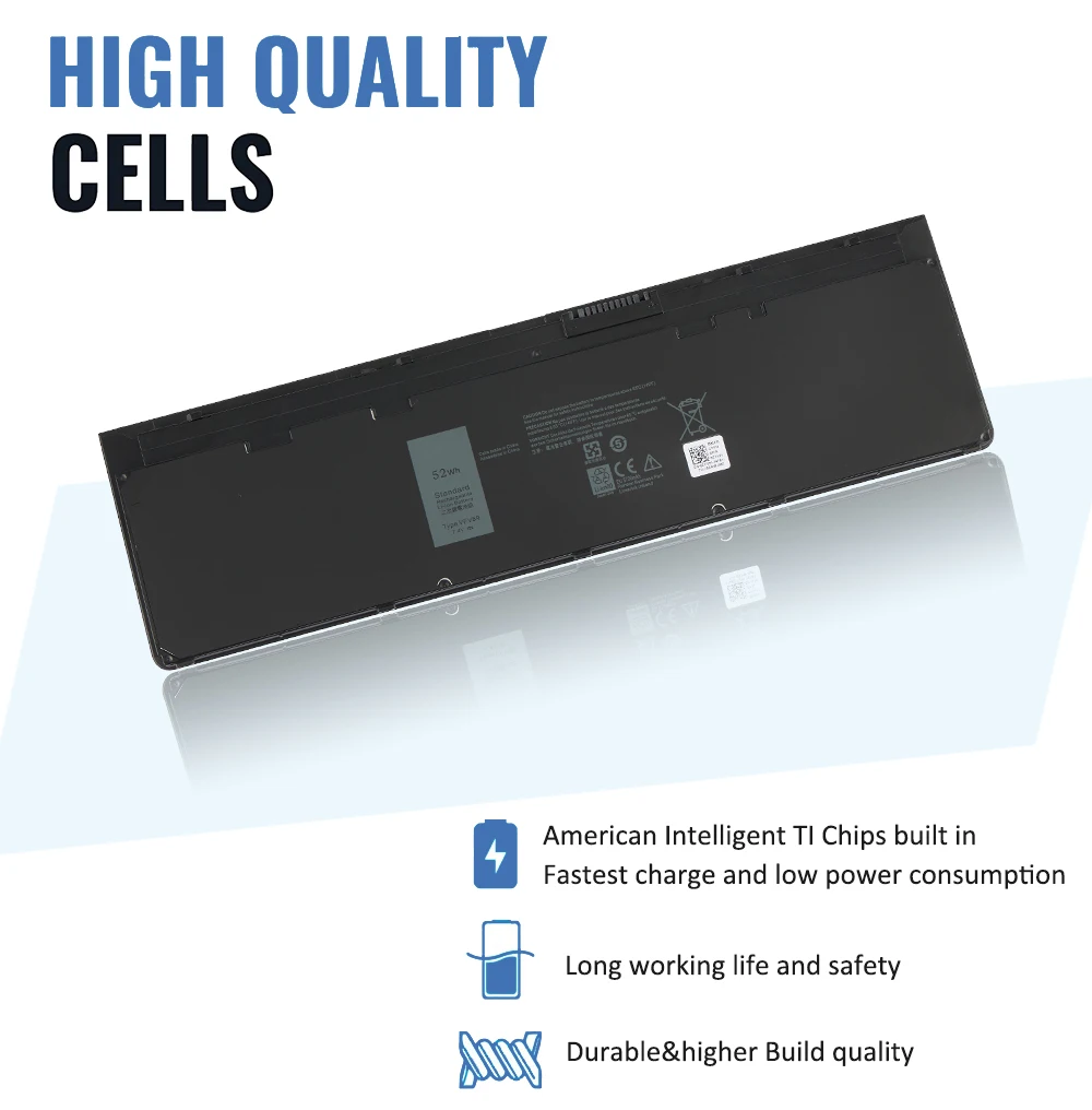 ETESBAY W57CV/45WH VFV59/52WH Аккумулятор для ноутбука DELL Latitude E7240 E7250 0W57CV GVD76 WD52H KWFFN PT1 X01 W57CV